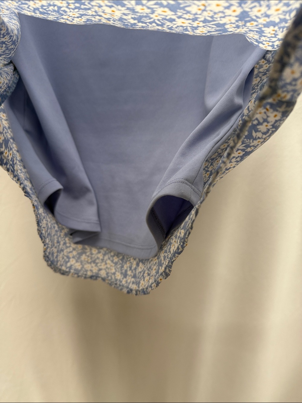Light Blue Floral Ruffle Sleeve Top - Picture 8 of 13